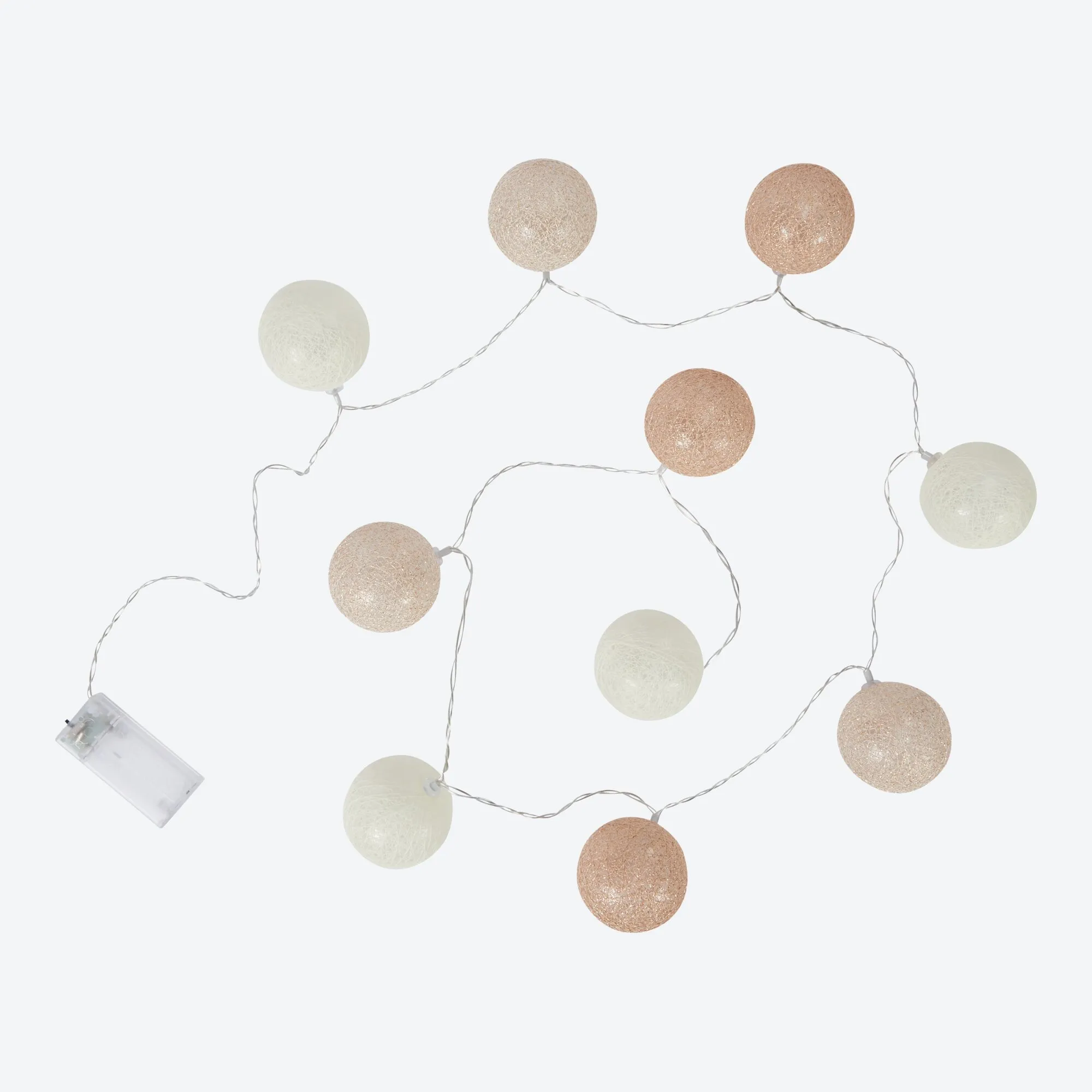 LED-Lichterkette mit Bällen, ca. 165cm