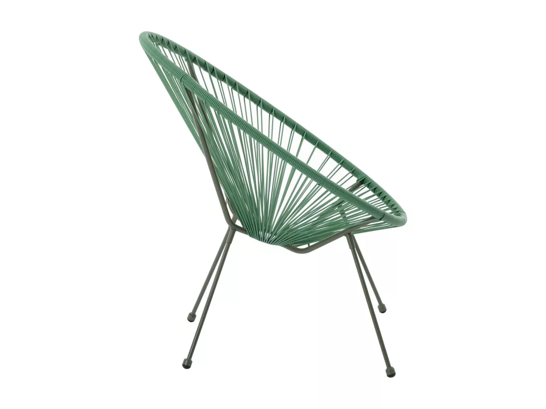 Lot de 2 fauteuils de jardin en fils de résine tressés - Kaki - ALIOS III de MYLIA
