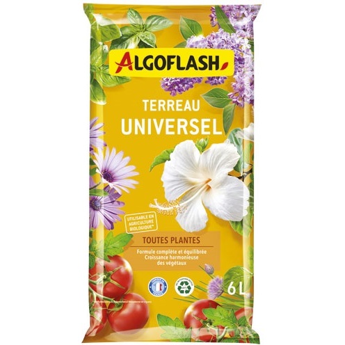 Terreau universel - toutes plantes - UAB - 6 L