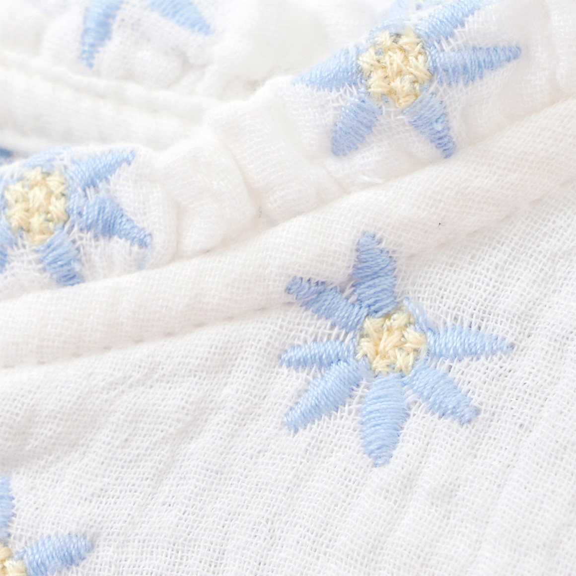 Topomini Baby Musselin-Bluse aus Bio-Baumwolle weiss