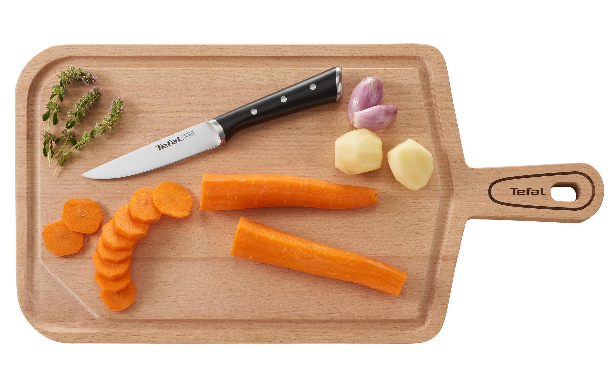 Messerblock-Set mit Messer Ingenio Ice Force Schwarz<br>Messerblock aus Holz mit 5 Edelstahlmessern