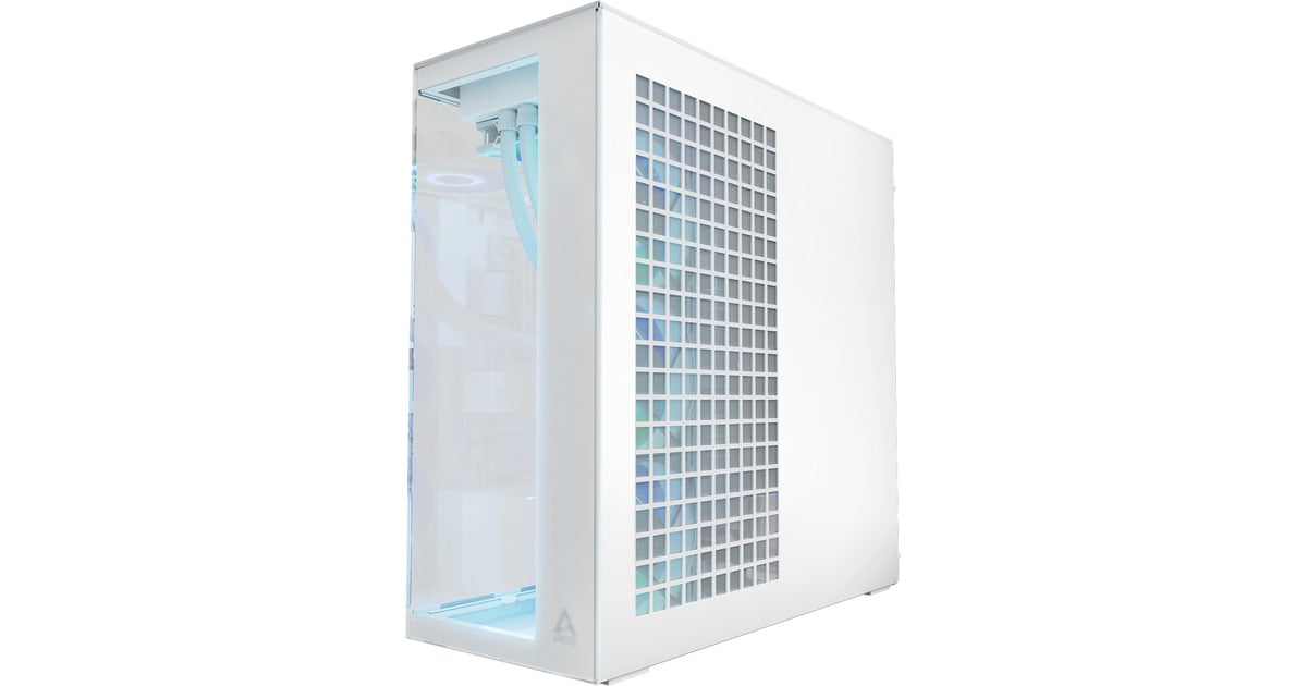 ARCTICXtender midi tower behuizing  (Wit | 2x USB-A | 1x USB-C | RGB | Tempered Glass)