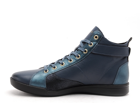 Pataugas boots bottine plates femme palme mix f4h bleu