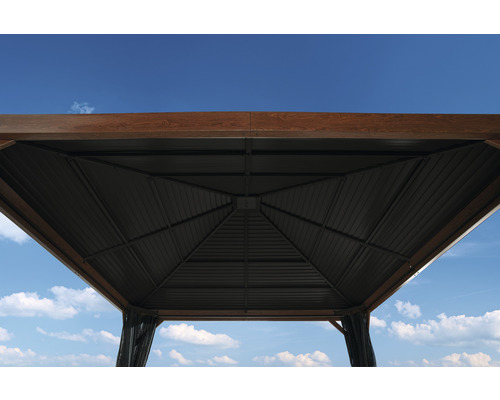 SOJAG Valencia paviljoen 12x12 inclusief klamboe 363 x 363 cm houtlook