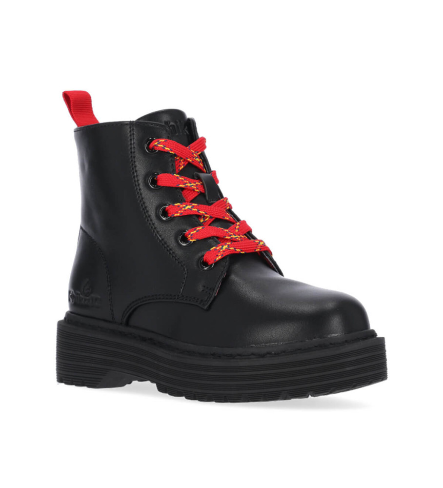 Chika10 Botas Suíças Infantis Tamanho 10 Pretas