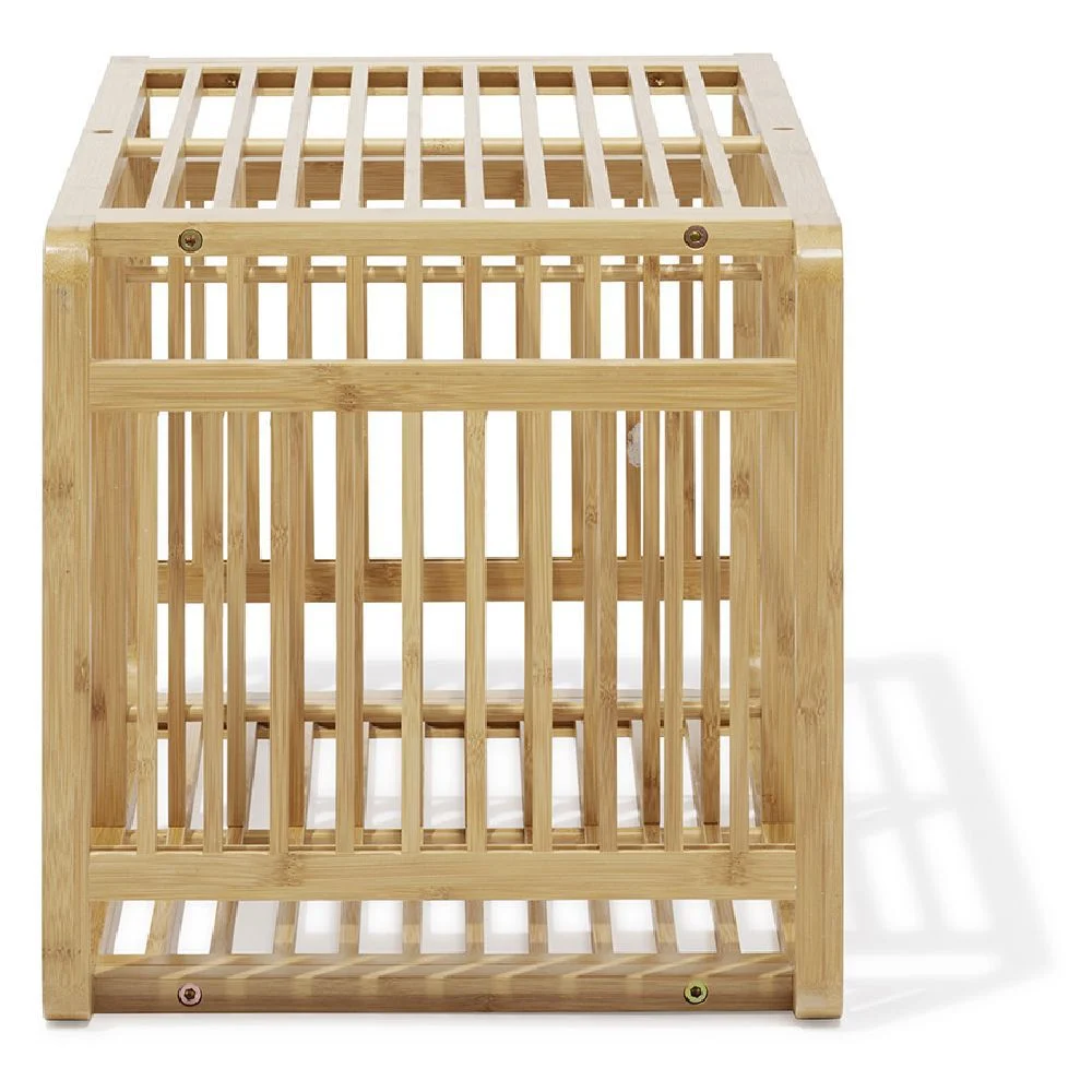 Étagère 2 cases Macao bambou naturel - L33xH.64,5xP.33 cm
