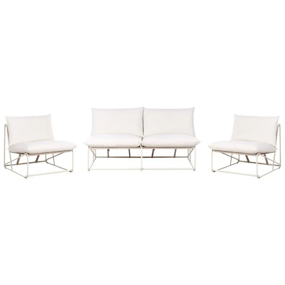 PICO - Loungeset 4-zits - Lichtbeige - Staal