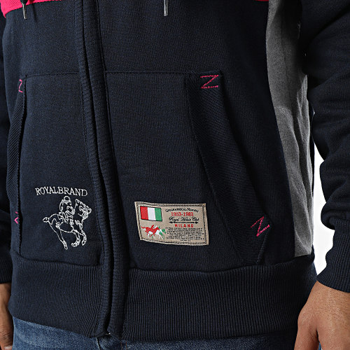 Sweat Zippé Capuche Filio Bleu Marine