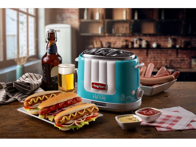 Ariete Hot Dog Maschine Party Time ARI-206-BL Blau Hot Dog-Gerät