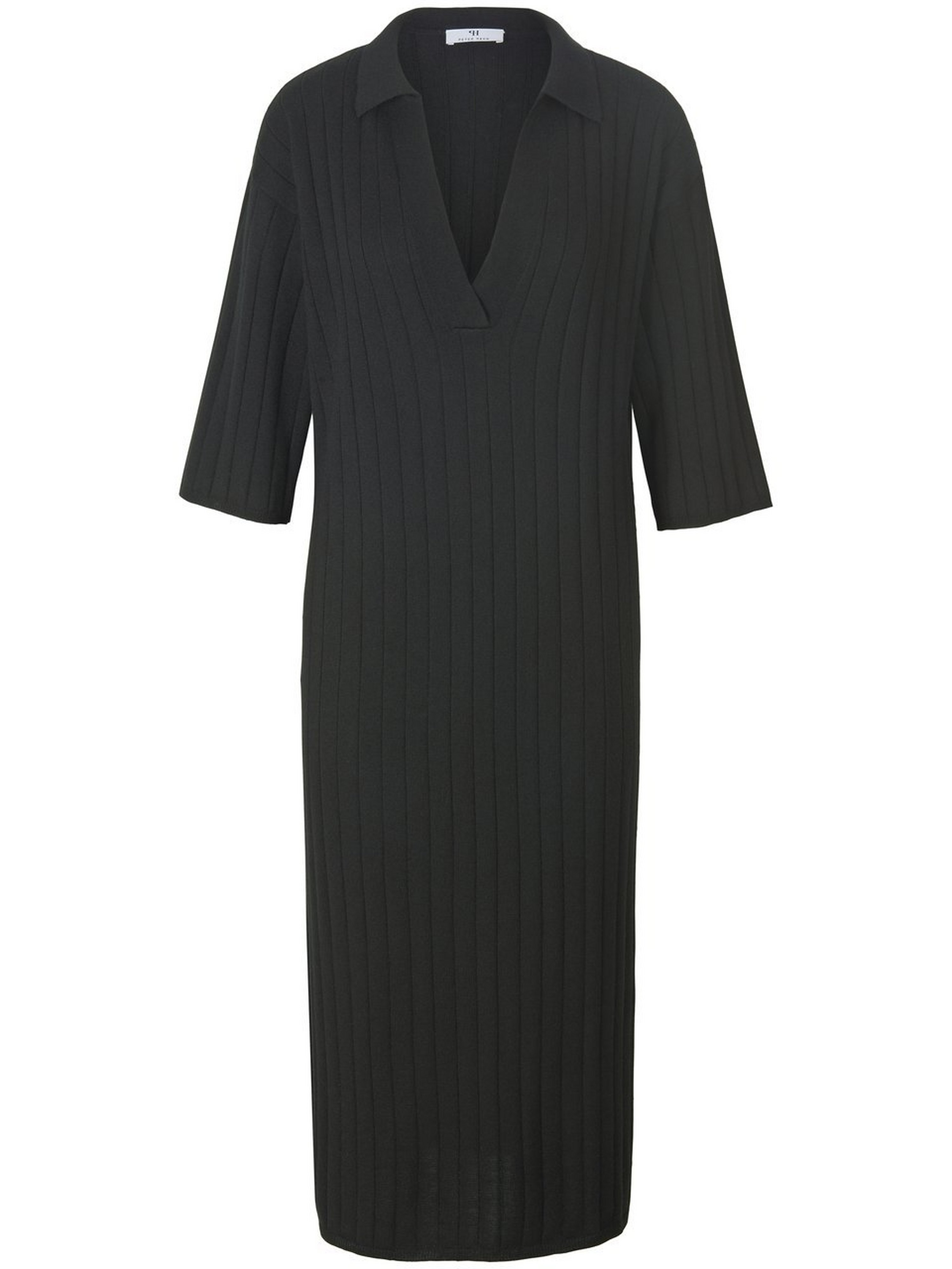 Strickkleid mit 7/8-Arm aus 100% Schurwolle Biella