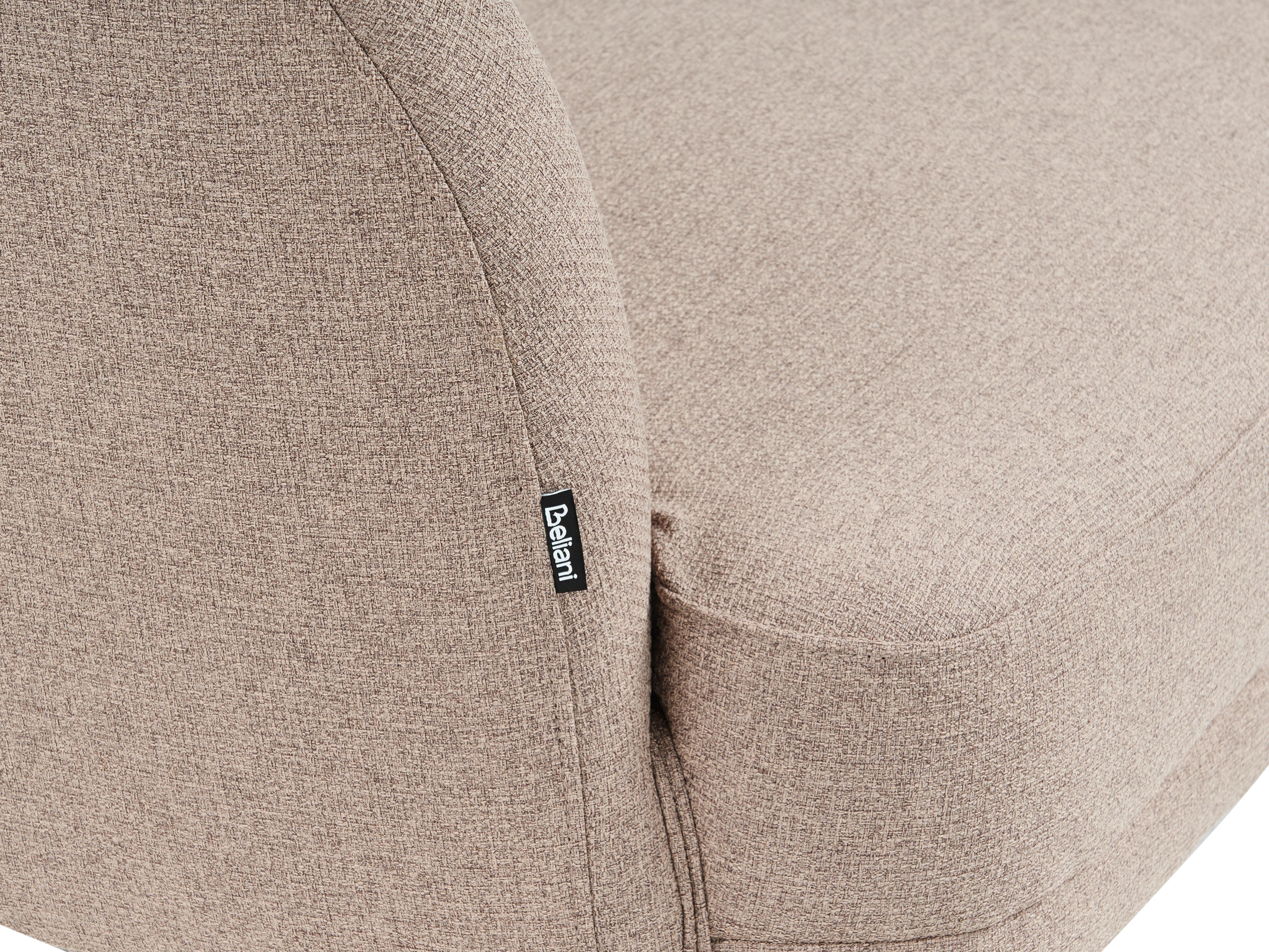 Rechtszijdige chaise longue TANLAY Stof Lichtbruin