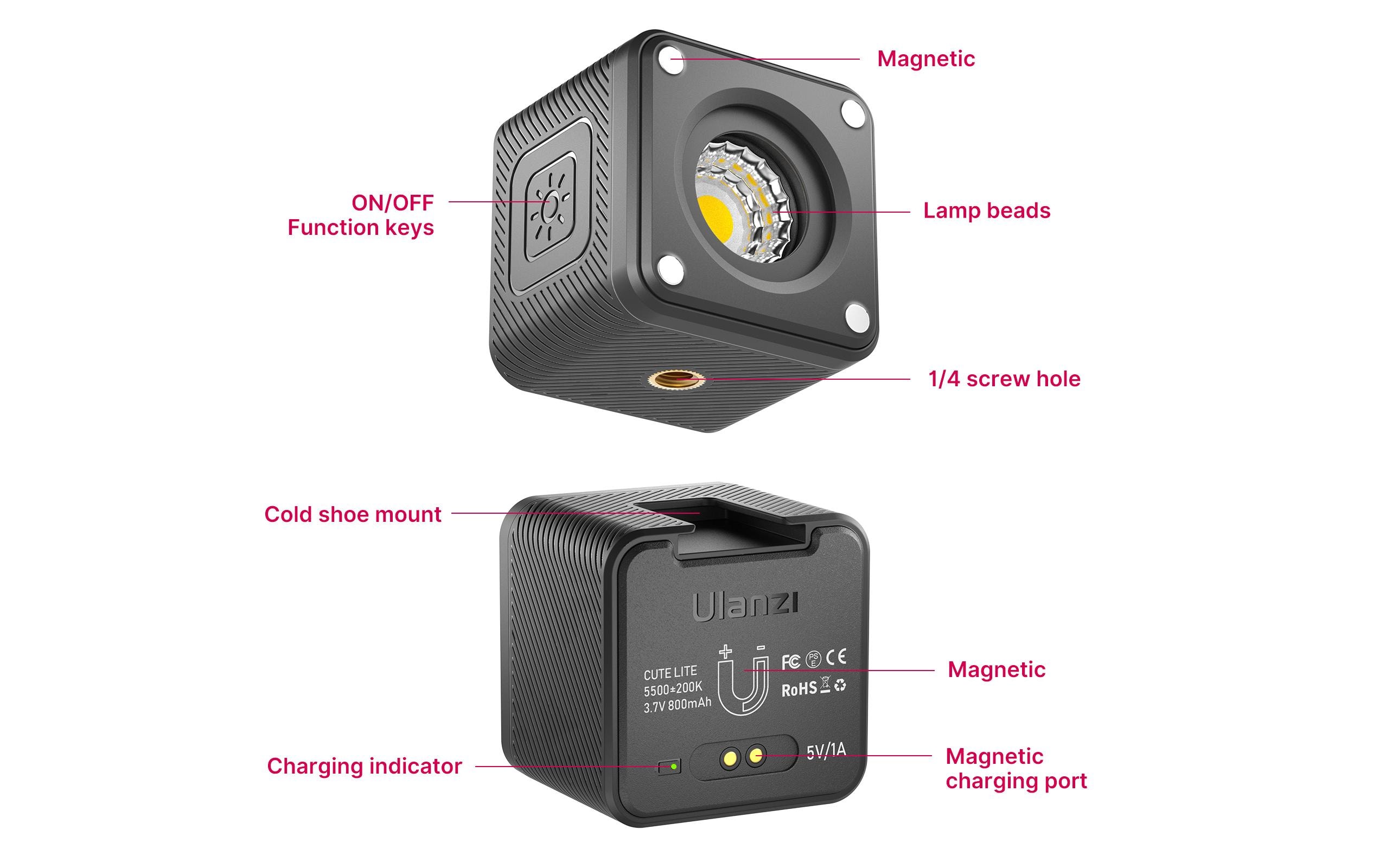 Videoleuchte L2 Cute Lite WaterproofKompakte wasserdichte LED-Leuchte