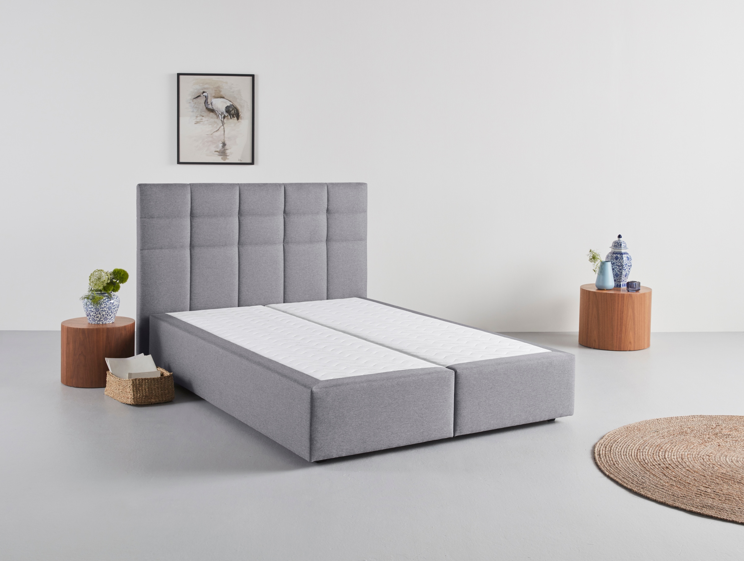 INOSIGN Boxbett »Ovalo« wahlweise mit Bettkasten, in H2, H3 & H4 erhältilich