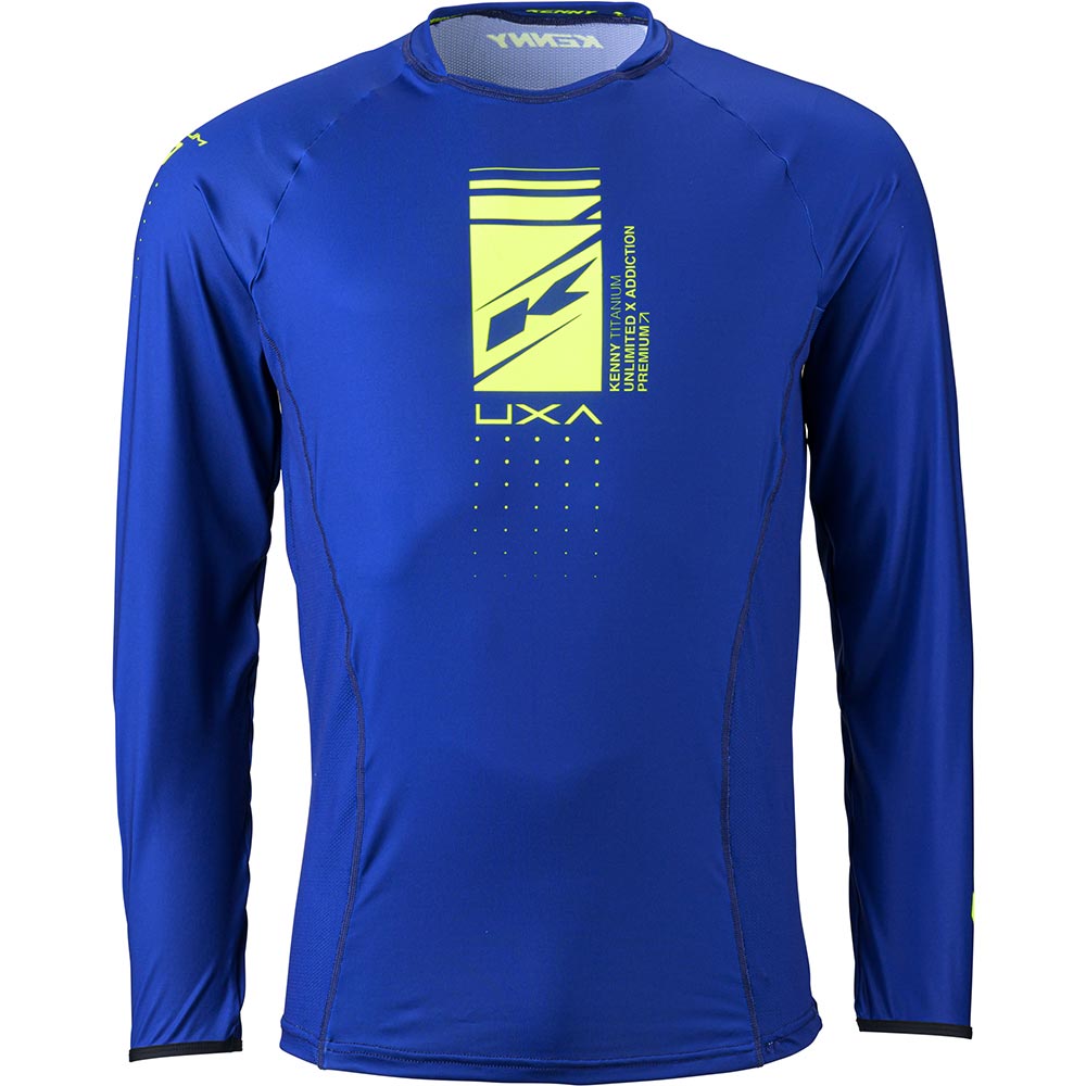 Kenny - Maillot Titanium Solid Navy / Jaune