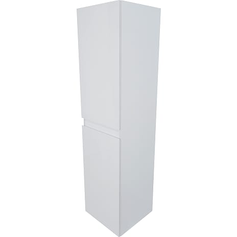 Venedig højskab 139 cm - hvid højglans