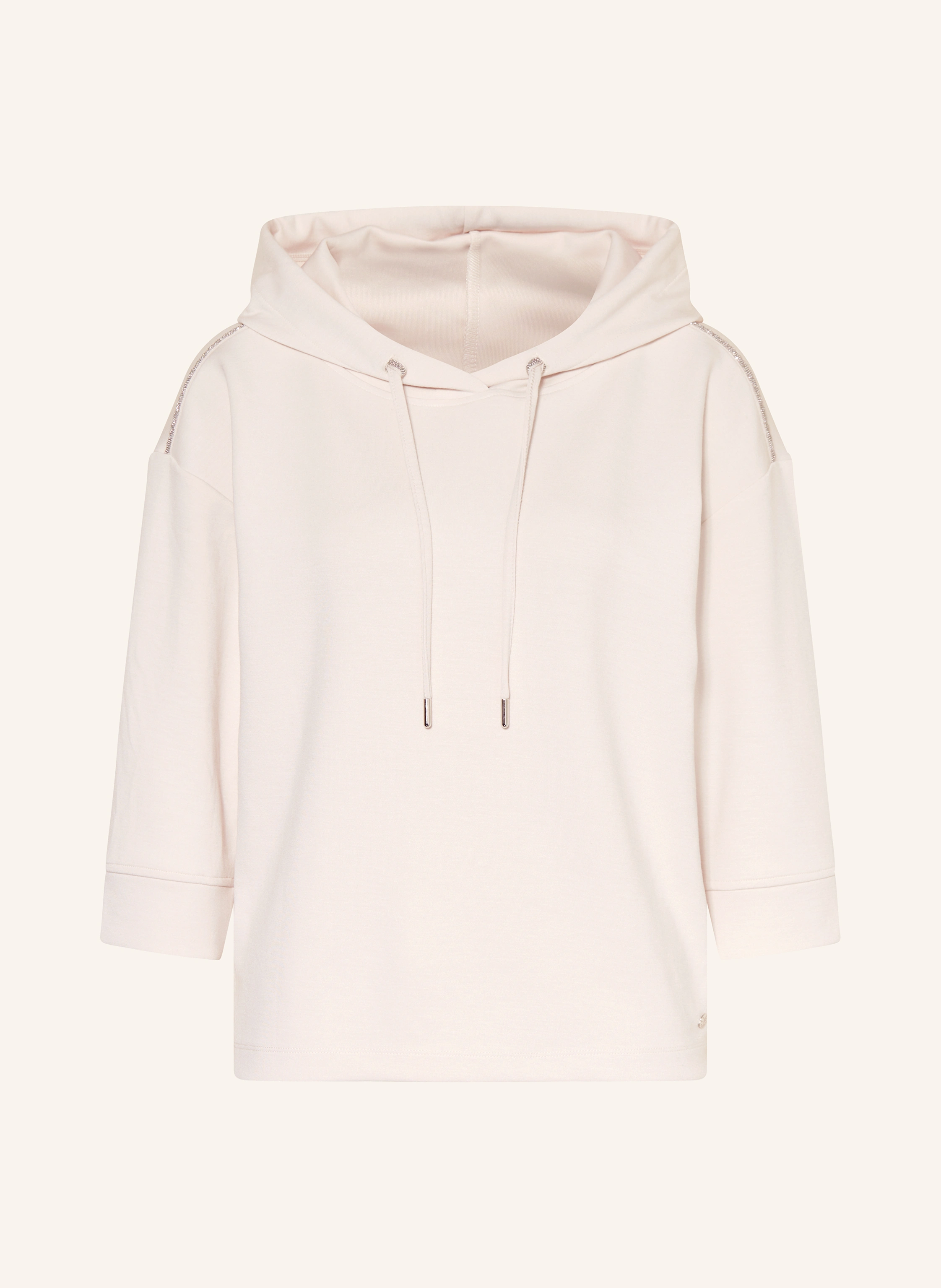 monari Hoodie mit 3/4-Arm und Schmucksteinen
