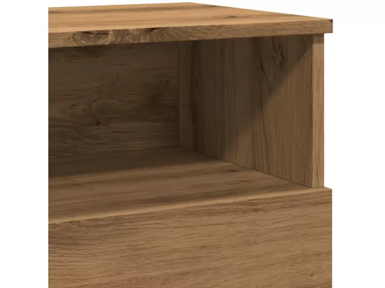 Tables de chevet 2 pcs chêne artisanal bois d'ingénierie