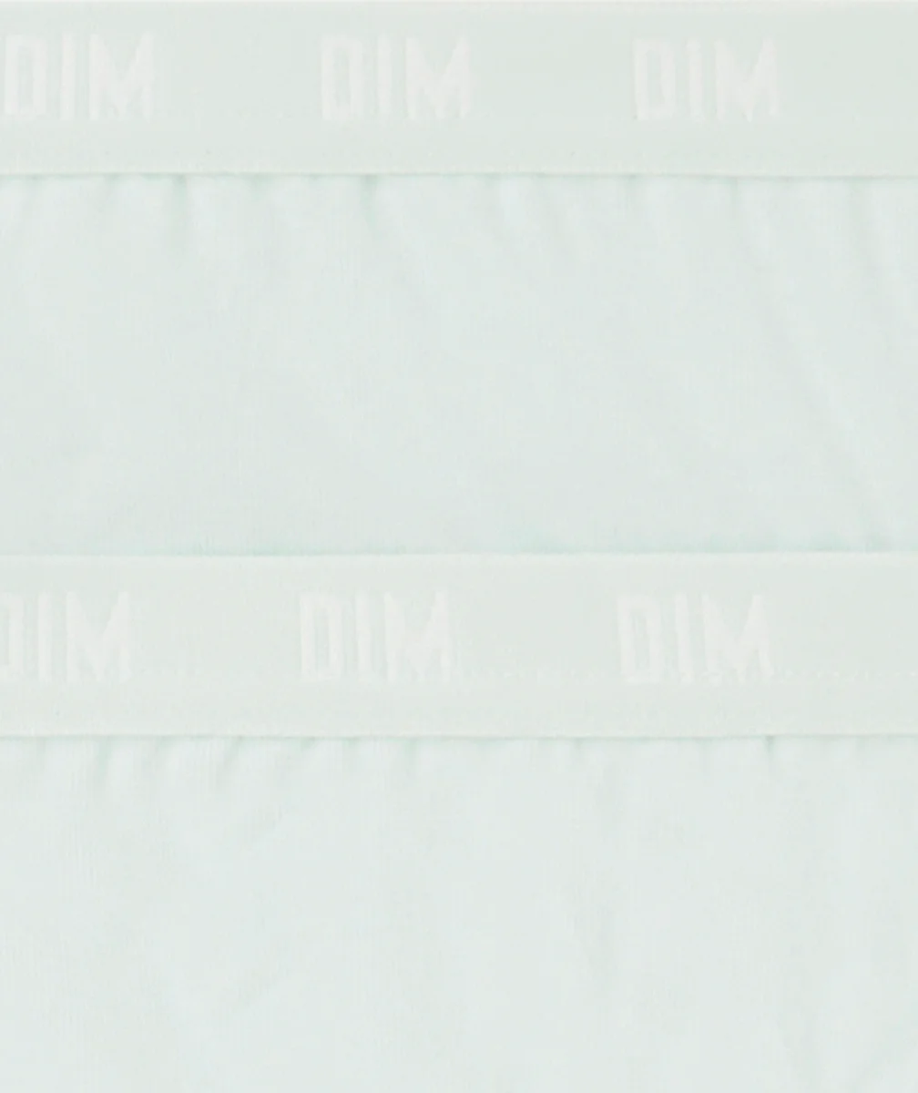 DIMLOT DE 2 CULOTTES EN COTON BIOLOGIQUE BLEU PASTEL