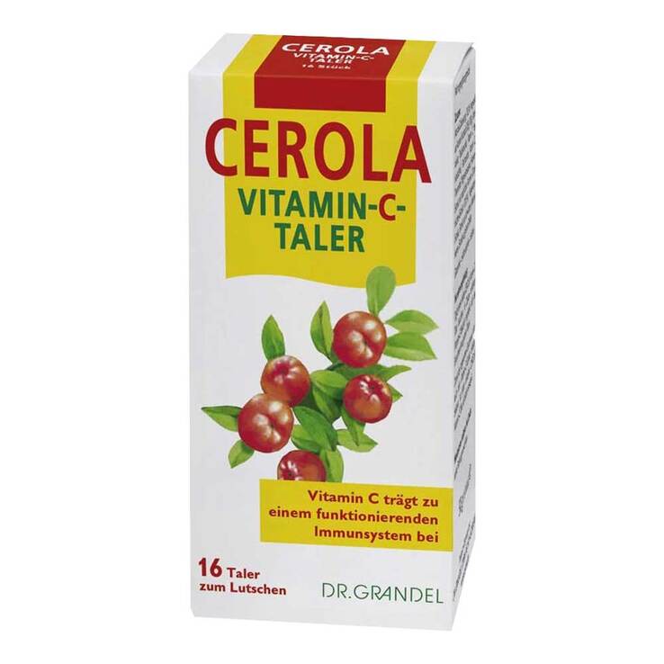 Cerola Vitamin C Taler Grandel, 16 St