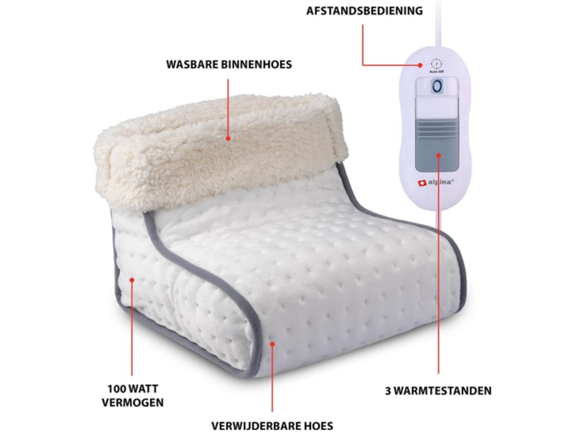 Alpina elektrische voetenwarmer - 100 watt