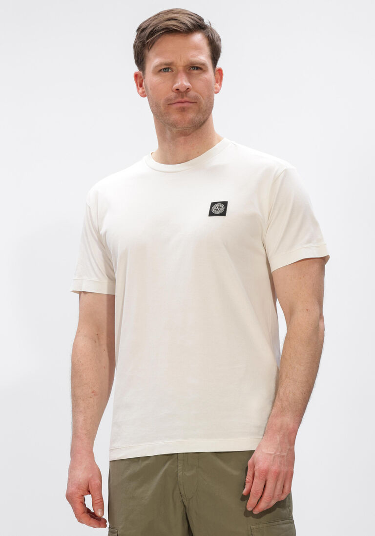 ecru stone island t-shirt ss t-shirt s0013