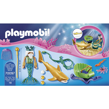 Playmobil Havets konge med haj-karet 70097
