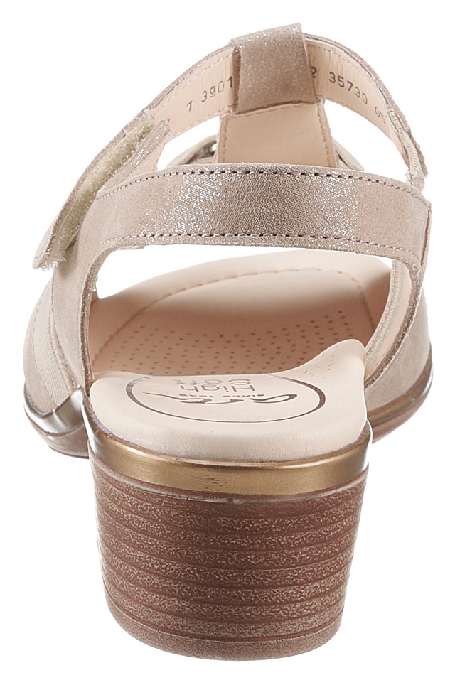 Ara Sandalette »LUGANO«  , Sommerschuh, Sandale, Blockabsatz, mit Gummizug und Klettverschluss