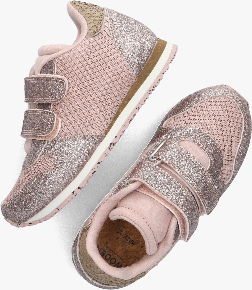 WODEN roze woden lage sneakers ydun glitter ii kids
