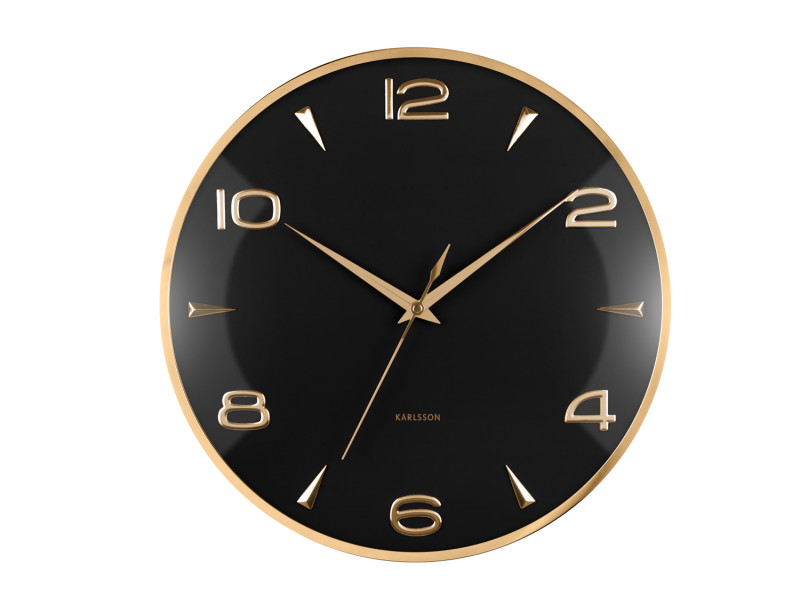 Wall Clock Sienna Glow KA6017BK Black