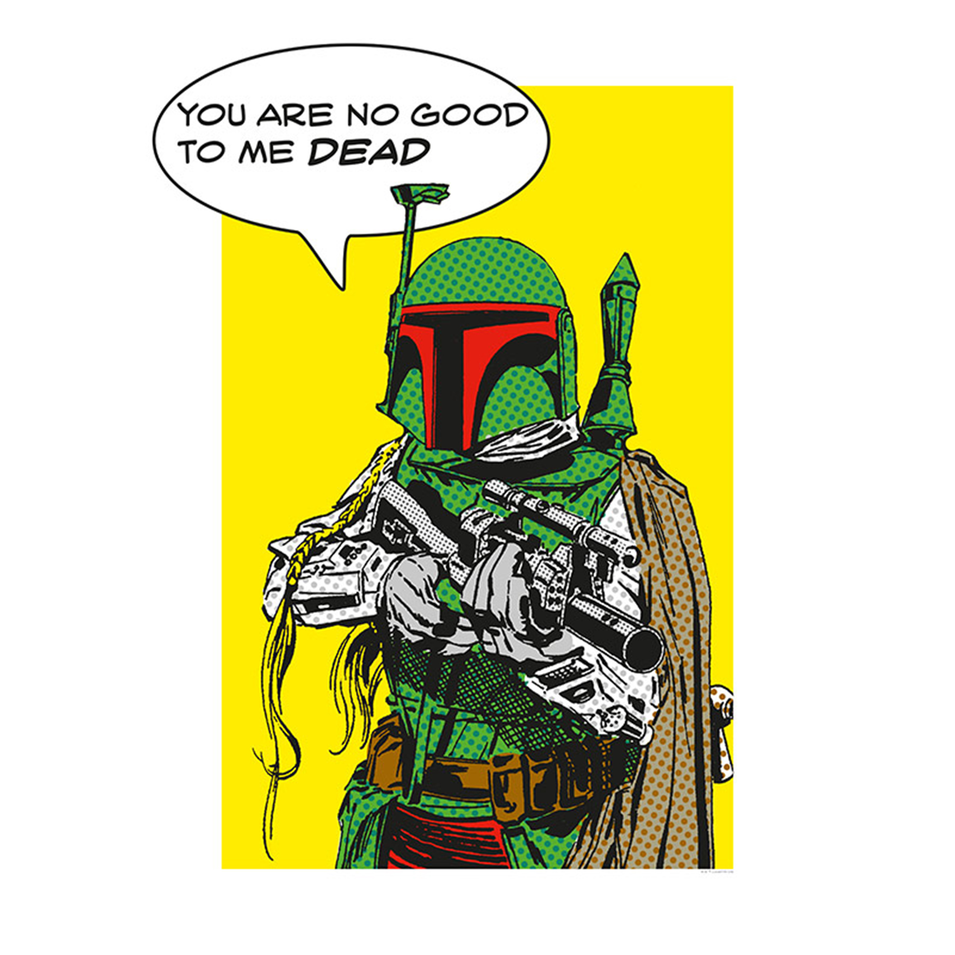 Wandbild STAR WARS CLASSIC COMIC QUOTE - 50x70 cm