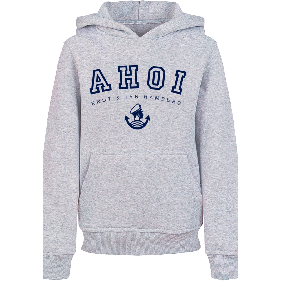 F4NT4STIC Hoodie Ahoi Knut & Jan Hamburg heather grey