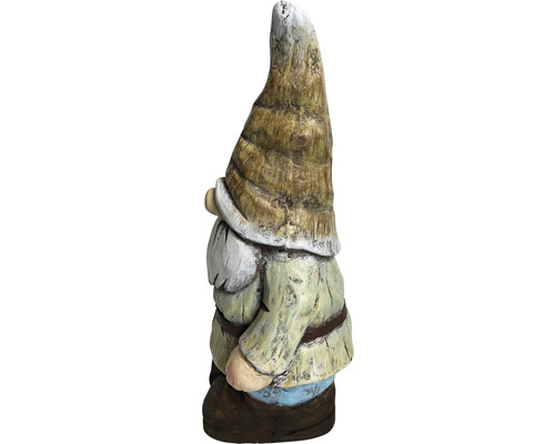 Tuinfiguur, decoratief figuur, Lafiora kabouter, 21,5 x 18 x 44 cm, groen