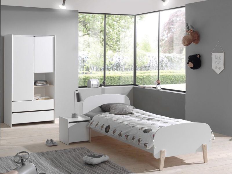 Vipack - Kiddy - Kinderbed - Wit - Hout