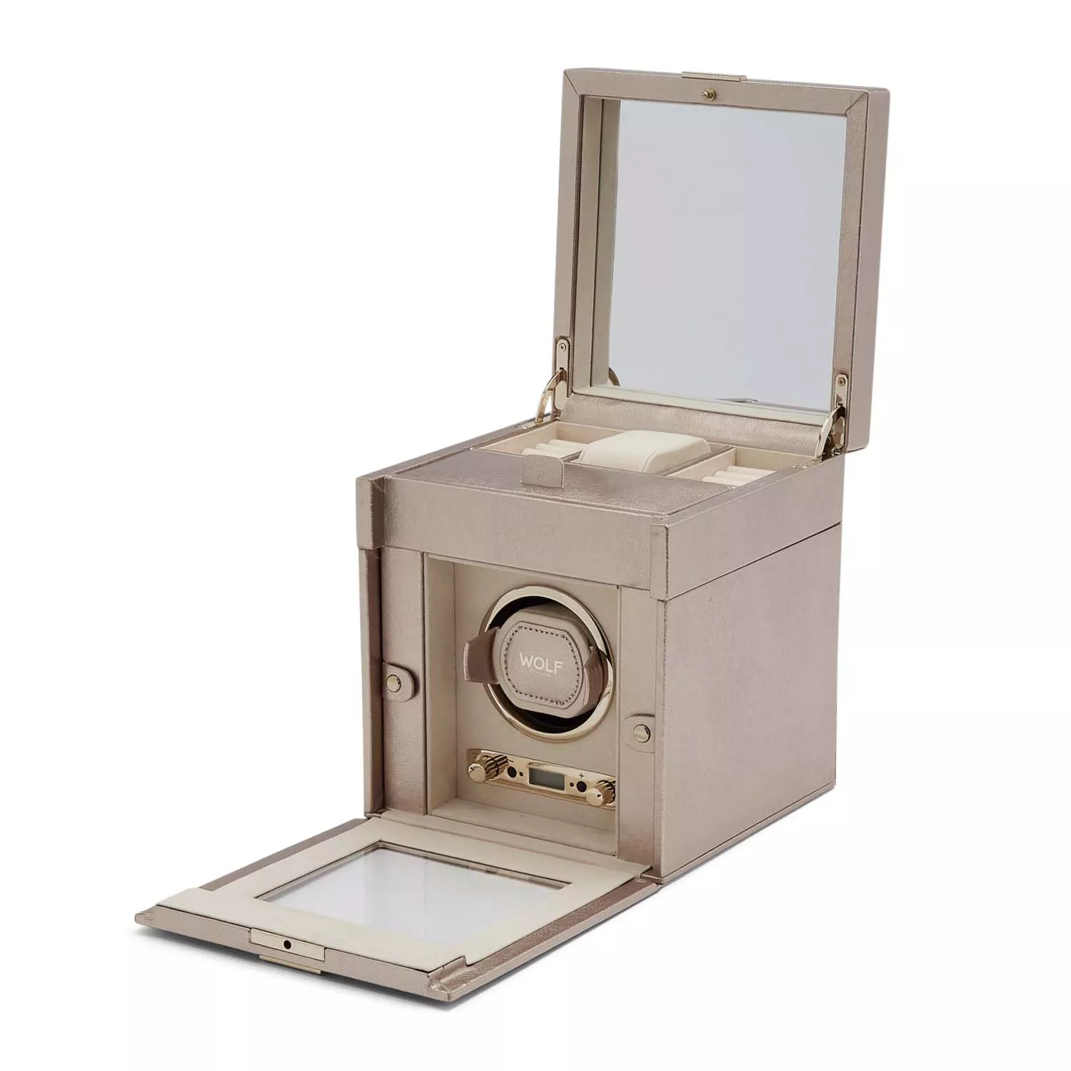 Wolf Palermo Watch Winder 1 ur Beige Læder 213716