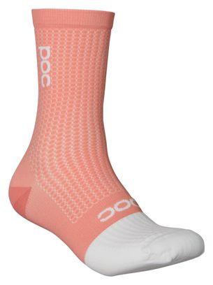 Chaussettes Poc Flair Mid Rose/Blanc