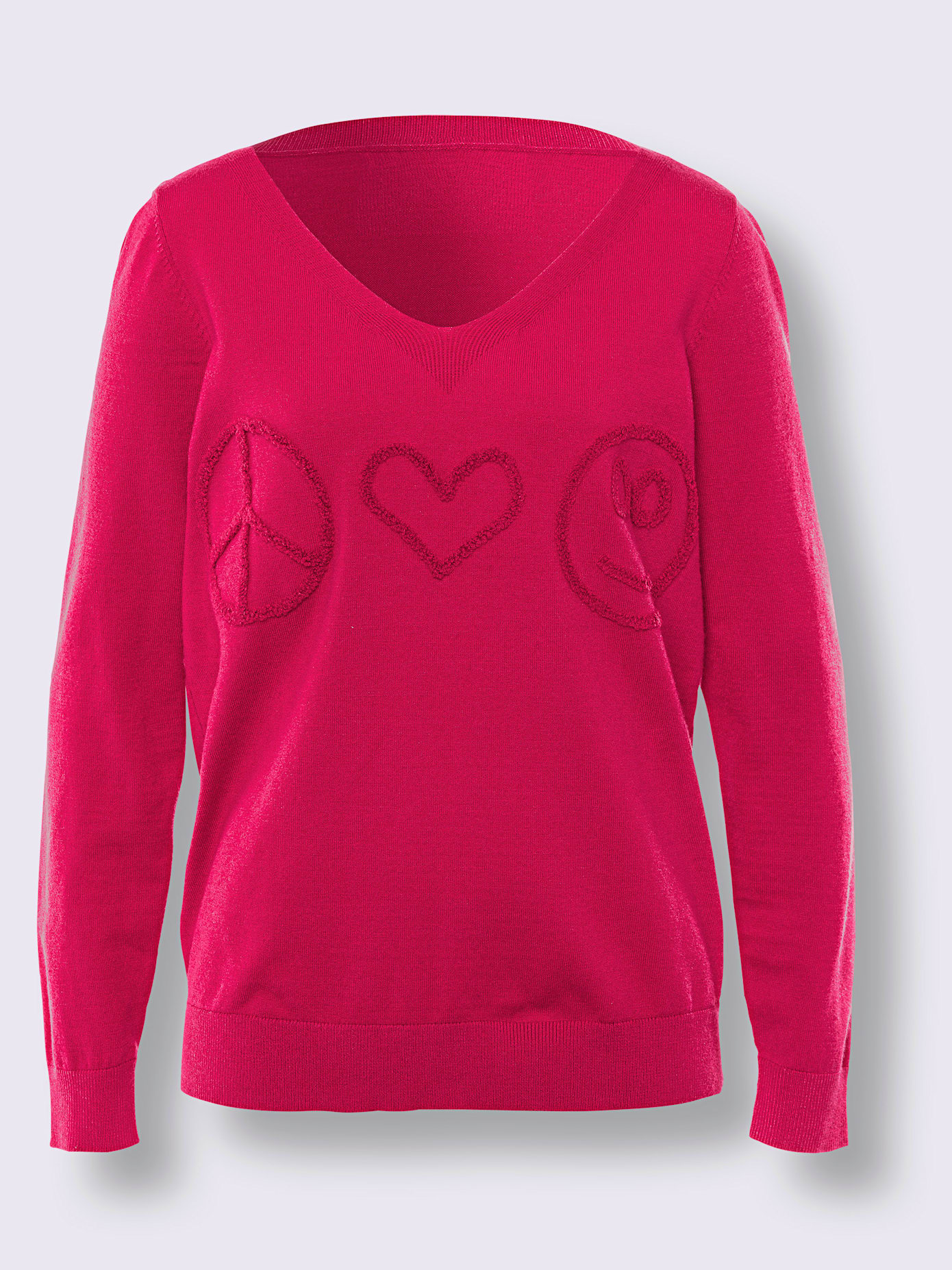 Pull motif tricoté aspect 3d