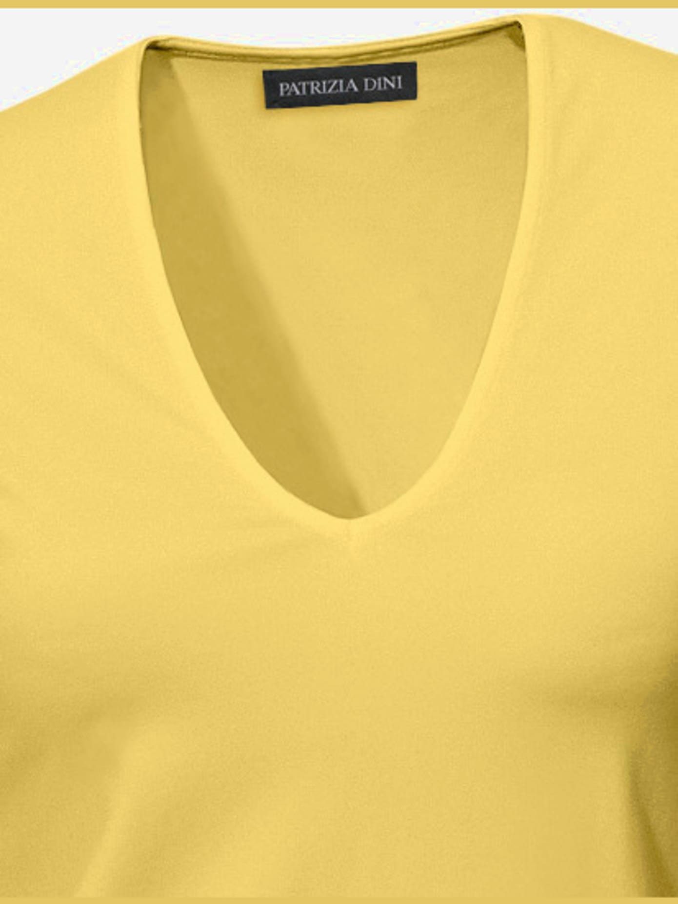 T-shirt en v manches mi-longues et encolure en v féminine