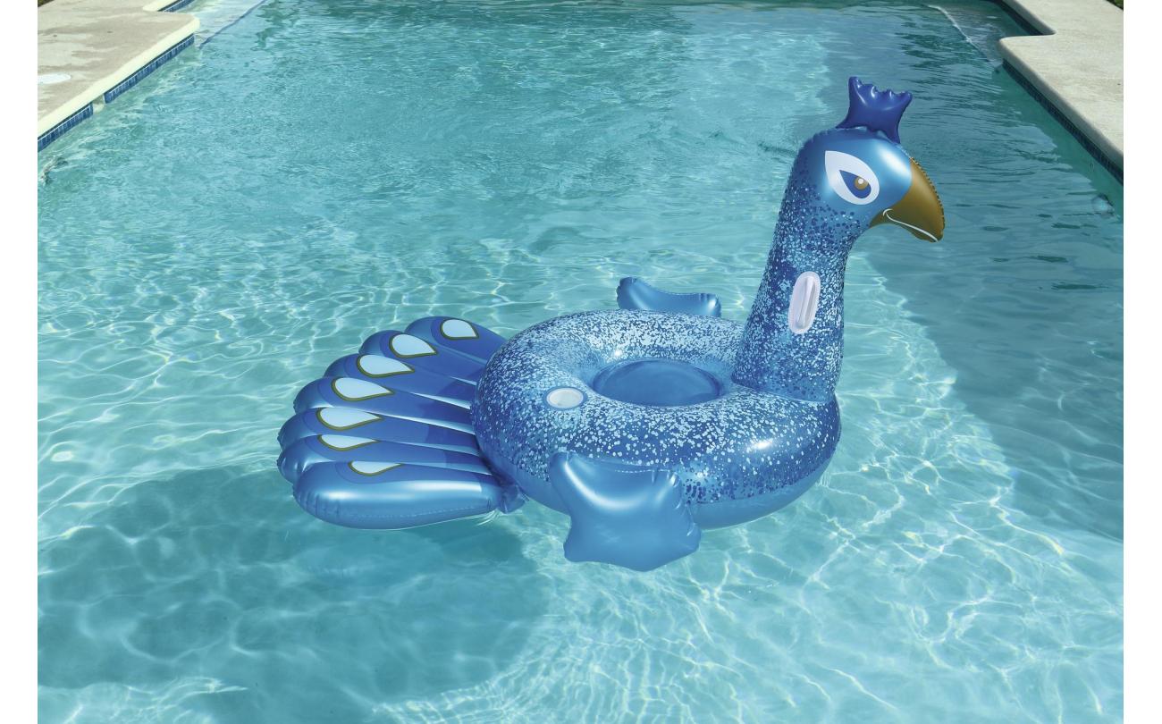 Bestway Pauw Luchtmatras Pretty Peacock opblaasbaar eiland 198cm