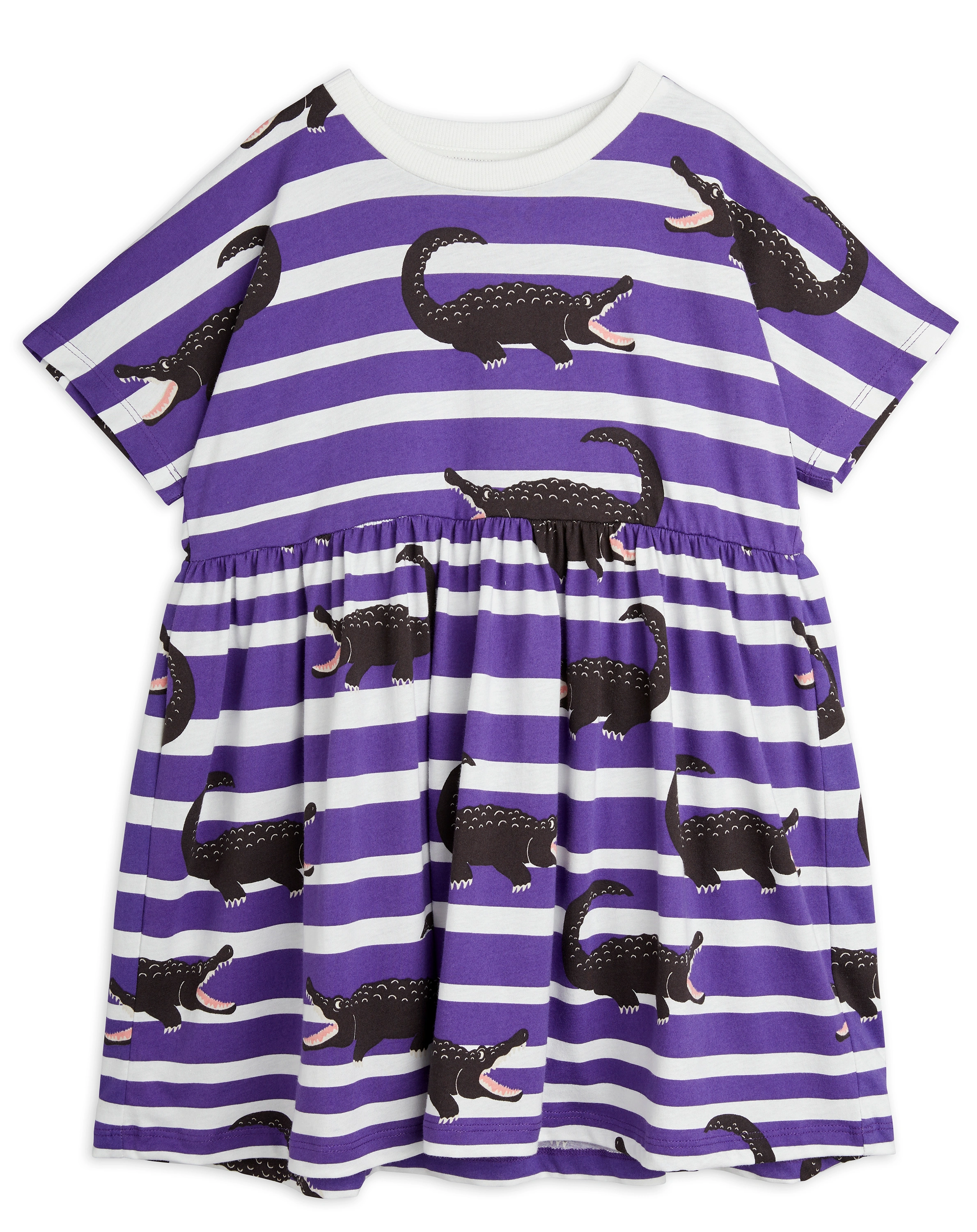 Kurzarm-Kleid CROCODILES in purple
