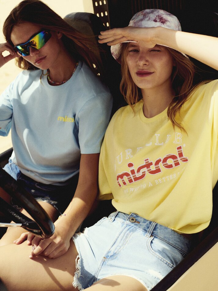 Camiseta bordada Mistral x Lefties - Amarelo Claro