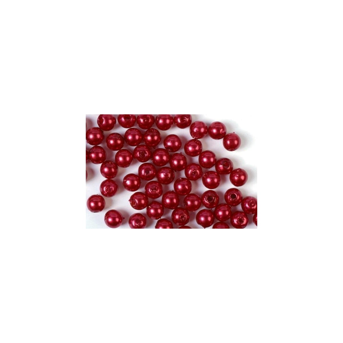 Plastpärlor 8mm 500g, Röd