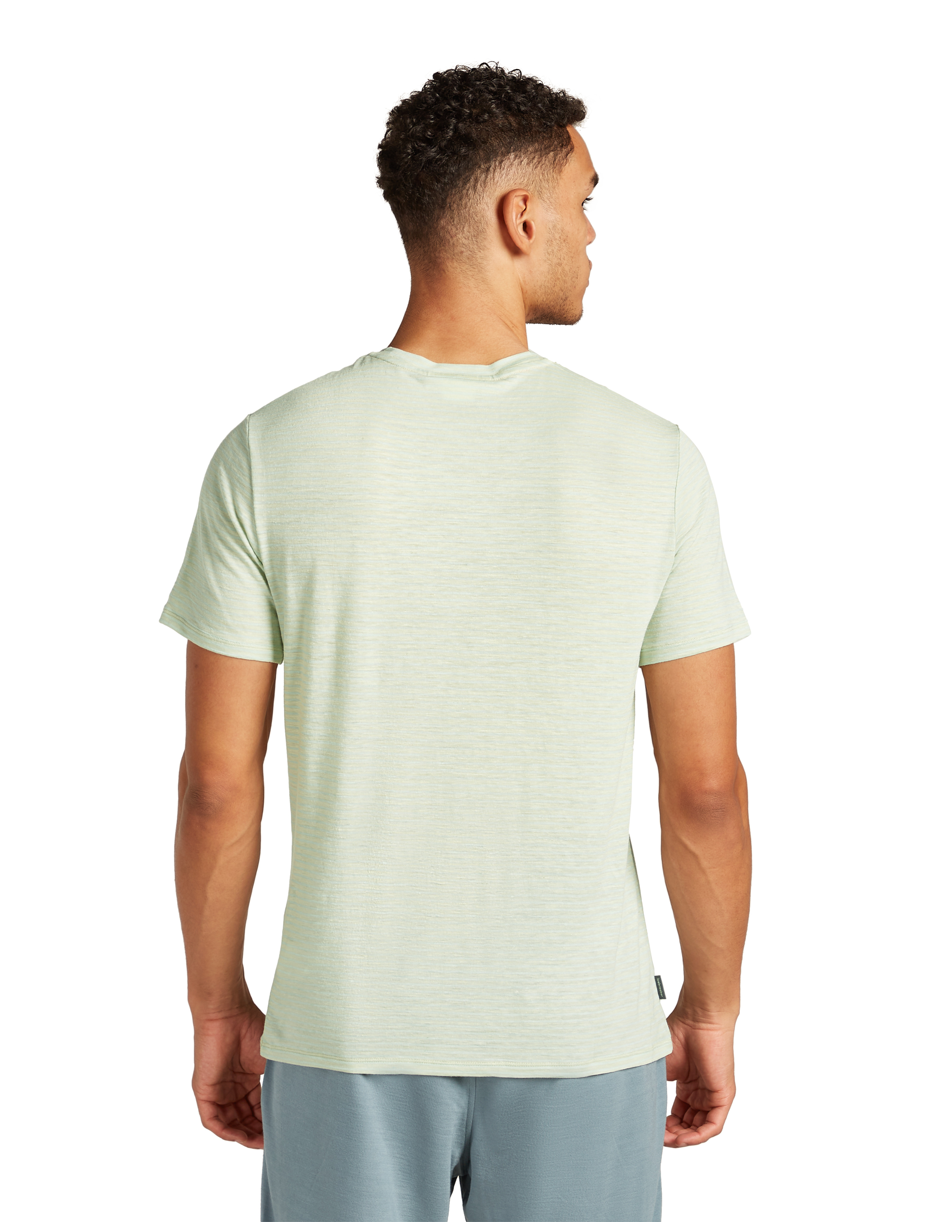Men Merino Linen SS Tee Stripe