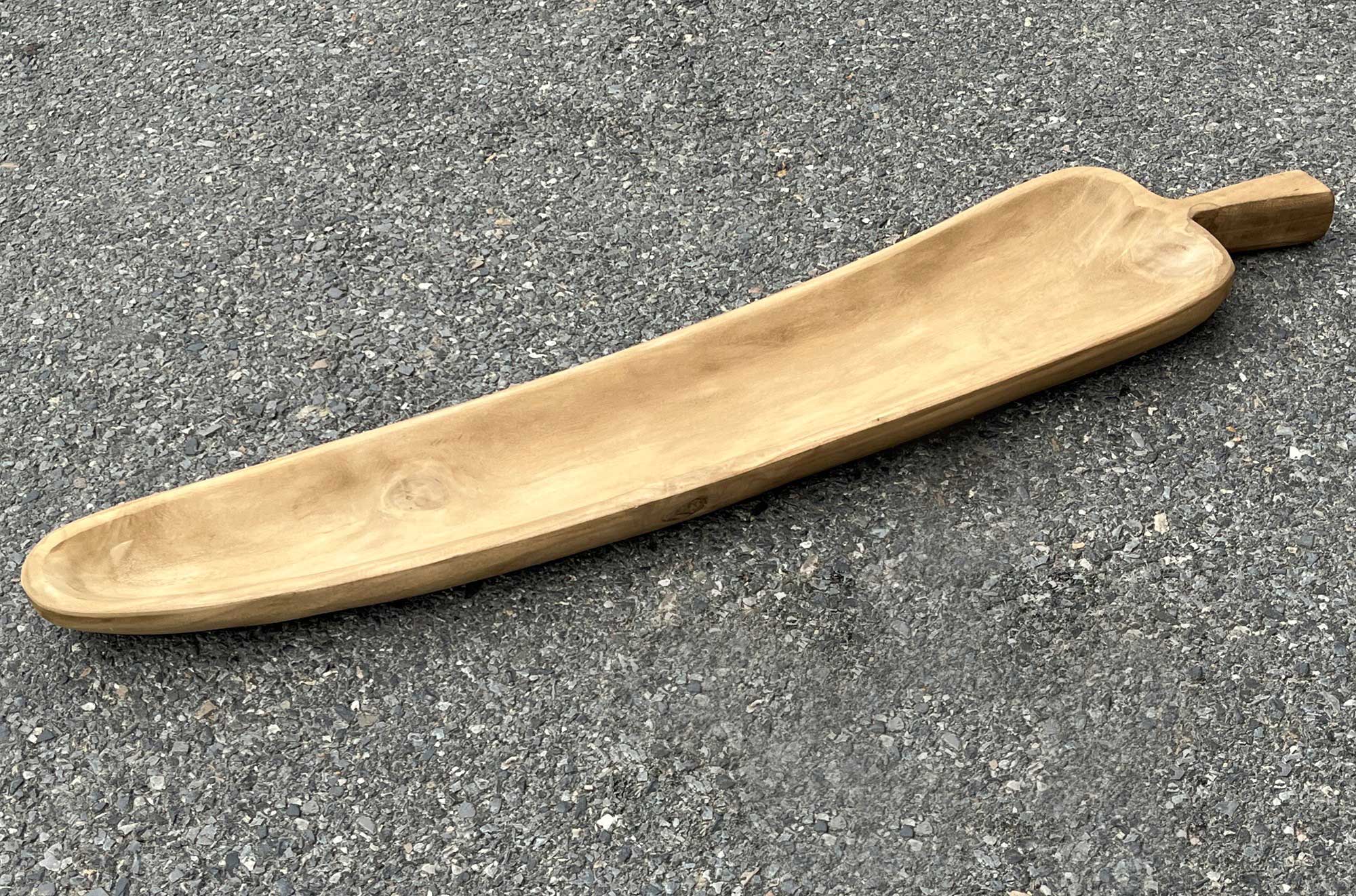 Tablett aus Paulowniaholz, B 110 cm, T 25 cm, H 6 cm von fischer's lagerhaus
