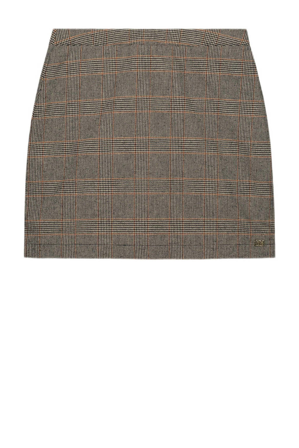 NIK&NIK geruite rok camel