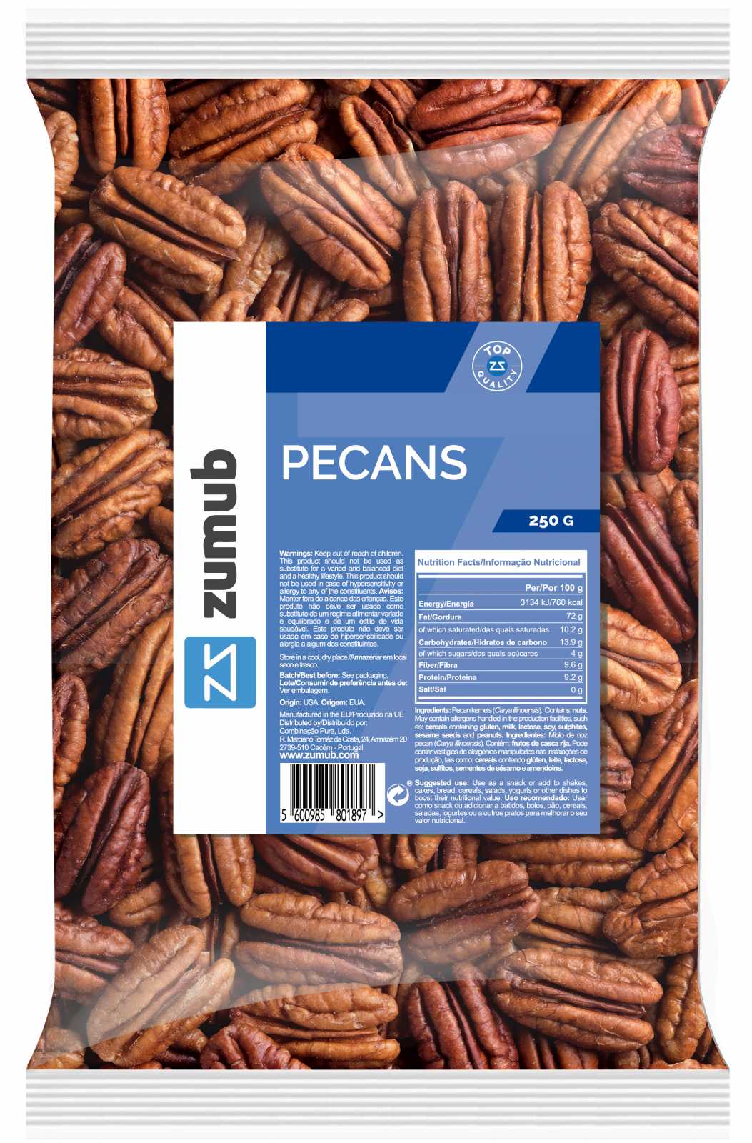 Nozes Pecã Zumub 125g
