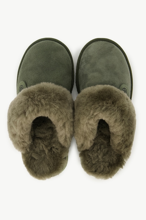 Rohde Hausschuhe, Veloursleder, Lammfellfutter
