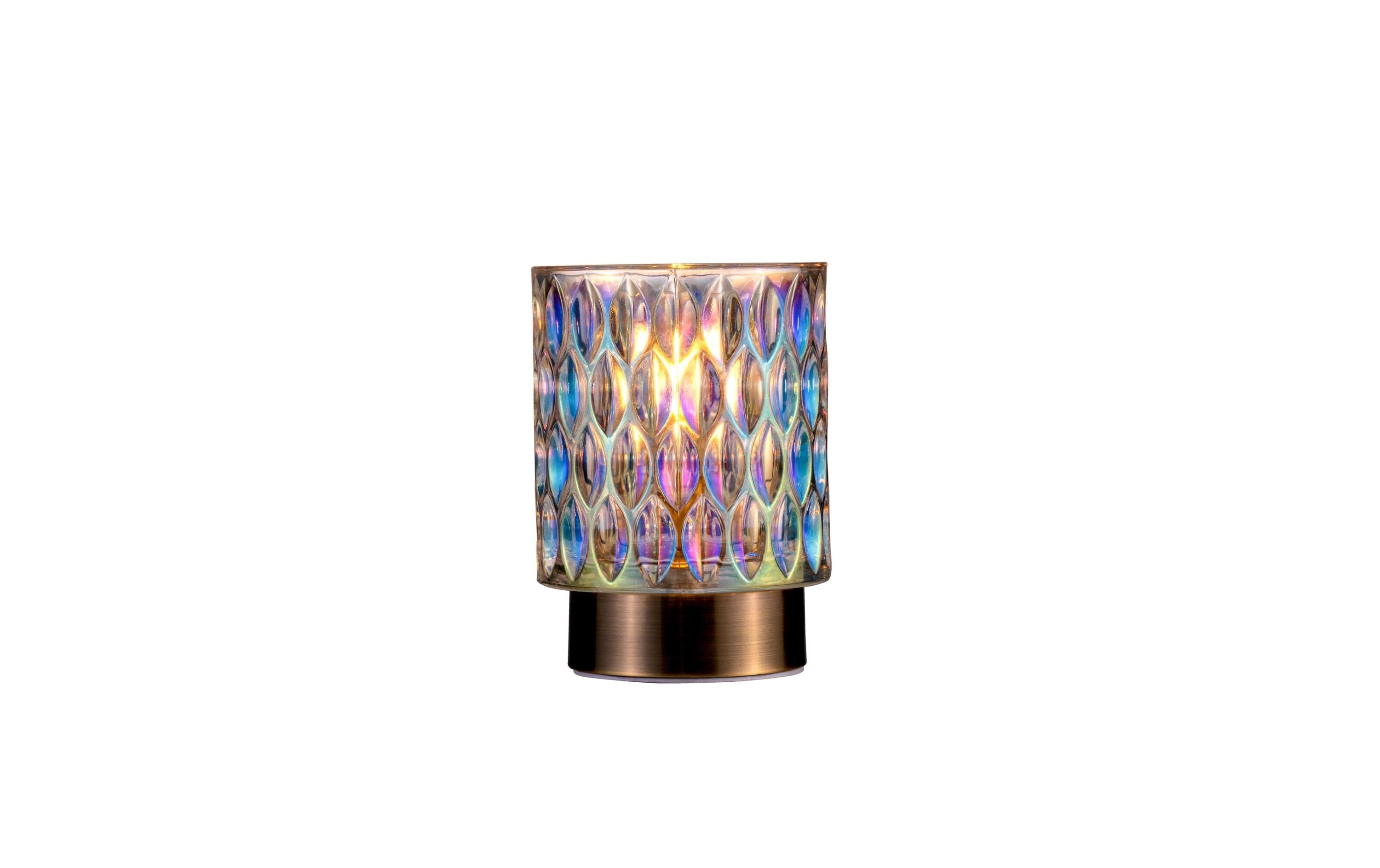 Tischleuchte Clear Glamour, E14, MehrfarbigLeuchte aus Glas/Metall