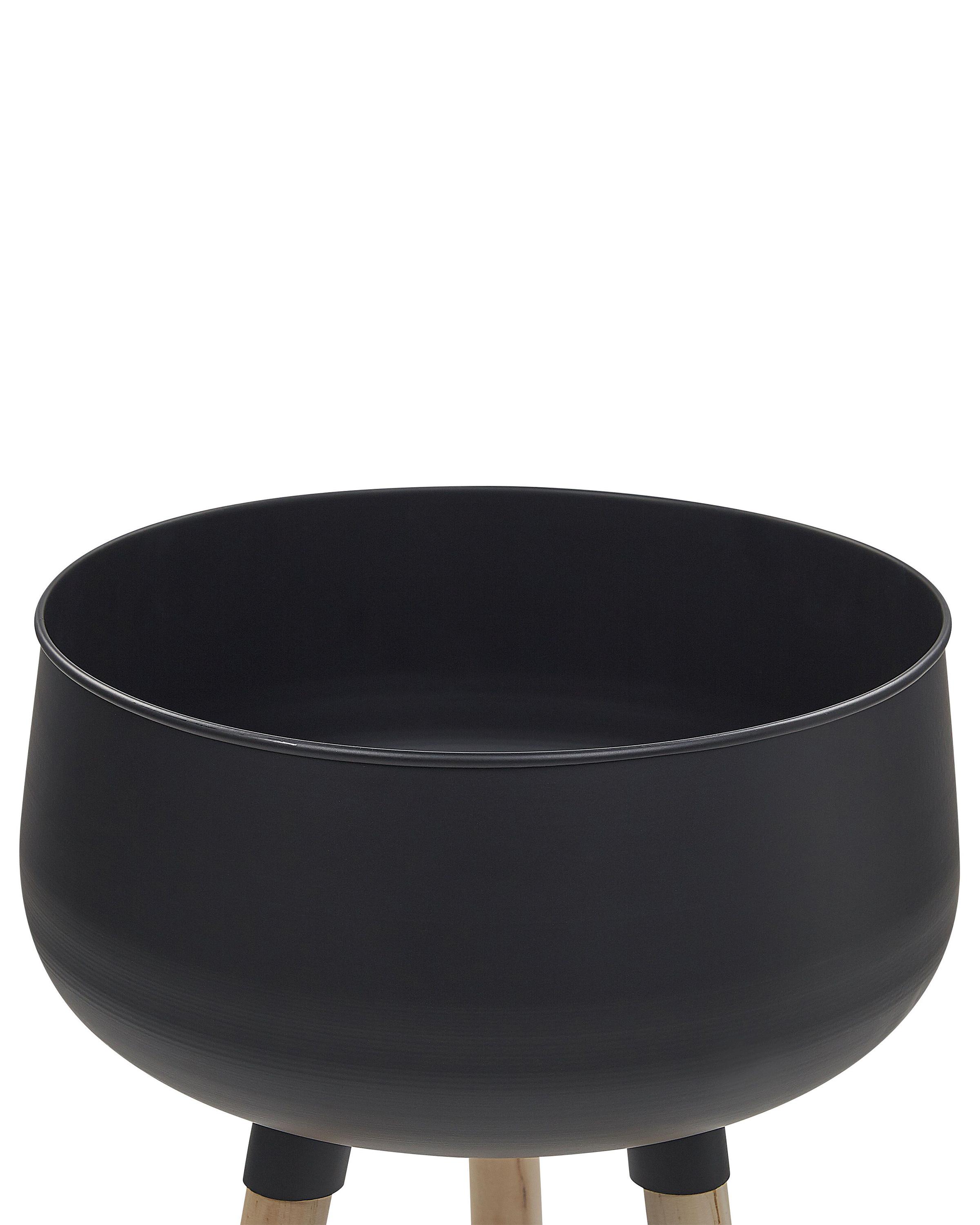 Verhoogde bloempot AGROS Metaal 35 cm Zwart