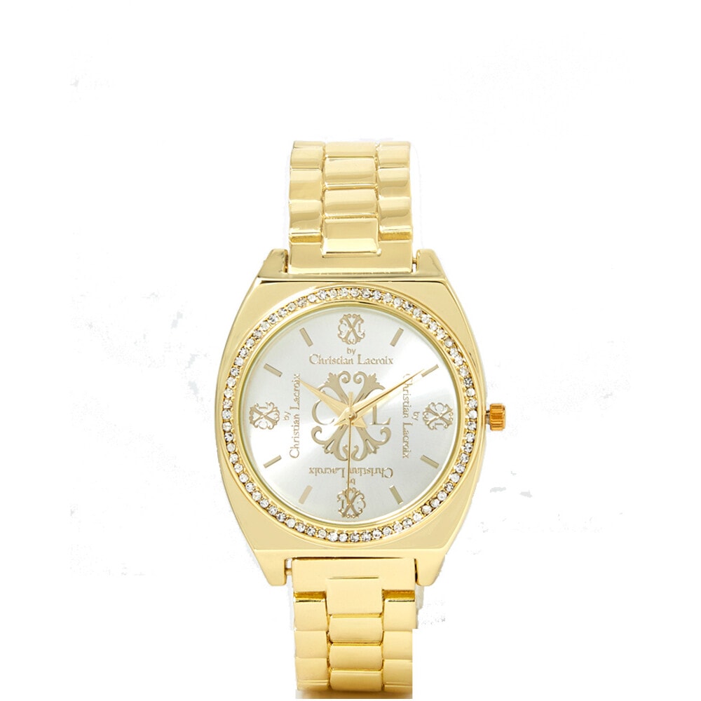 Montre à quartz en acier inoxydable - Doré