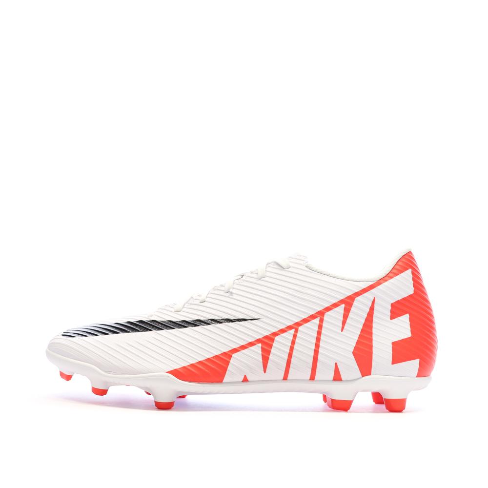 Nike Chaussures de Foot Blanc/Rouge Homme Nike Vapor 15 Club FG/MG